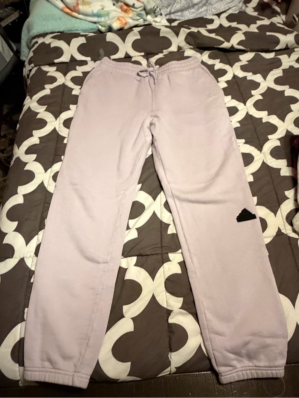 adidas Light Lavender Men's Fleece Jogger Sweatpants